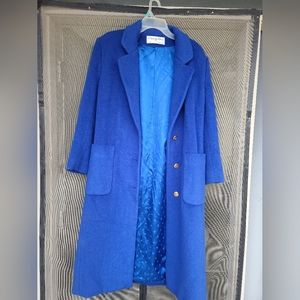 Vintage Christian Dior Royal Blue Coat
